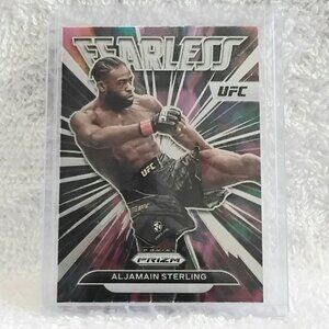 3/$25 Mint 2023 Panini Prizm Aljamain Sterling Fearless UFC Card 9!!